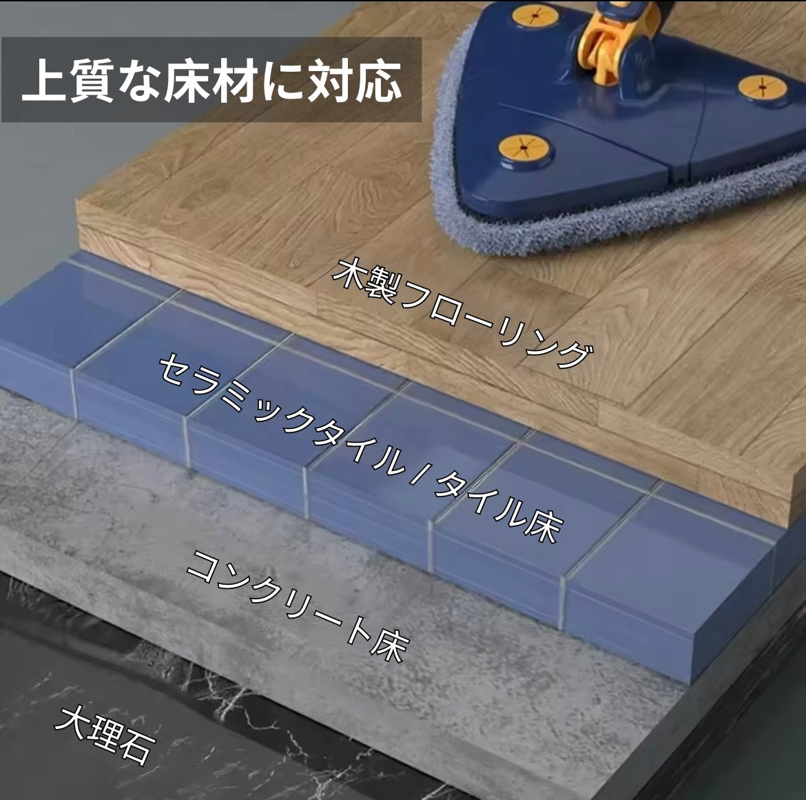 【 本日限定 2台買うと3台目が無料】CleanSpin Mop™️ - 手を汚さず、素早く清潔に✨