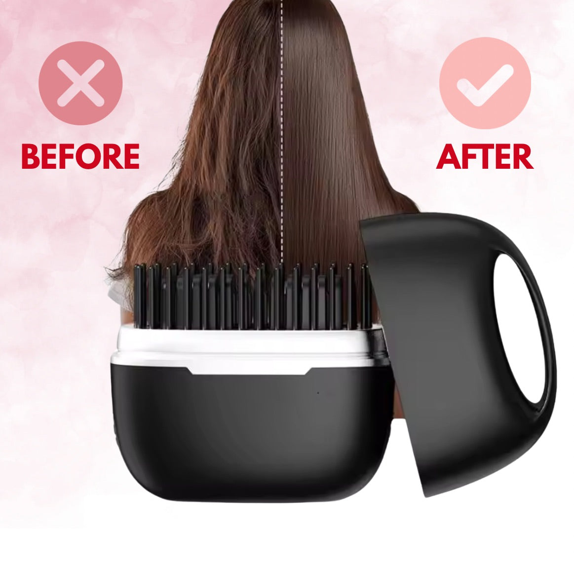 GlamOn Go™️ - たった30秒でまっすぐなツヤ髪へ導くポータブルヘアアイロン