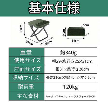 【 2025年 New Model 】【 通常別売りの HydraFold™ ボトルが、今なら無料でついてくる！数に限りあり】Pocket chair ™ ポケットチェア™ どこでも座れるいす
